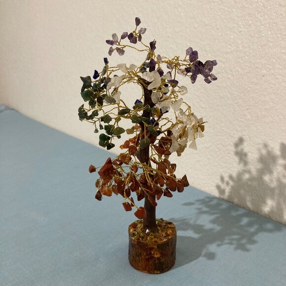 Vintage Semi-Precious Stone Tree Mixed Crystals - Picture 4 of 7